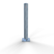 Barrier posts | Steel tube  102 x 2,9 mm | stationary, to be fixed by plugs | hot-dip galvanized | without eyelet